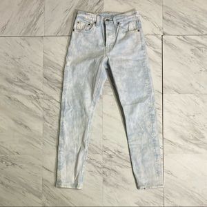 Levi’s premium 501 acid wash jeans